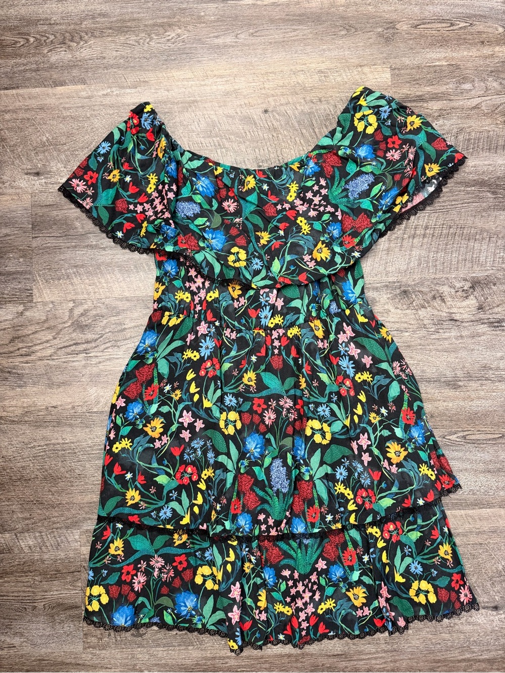 Alice and Olivia off the shoulder mini